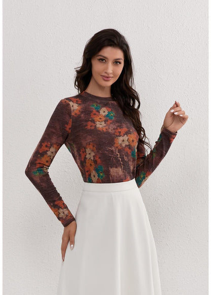 Autumn Meadow Stretch Top in XL view 5 - Comfort Stretch
