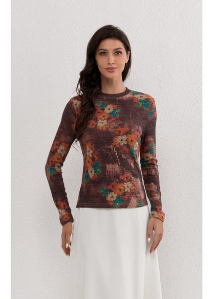 Autumn Meadow Stretch Top in XXL view 6 - Comfort Stretch