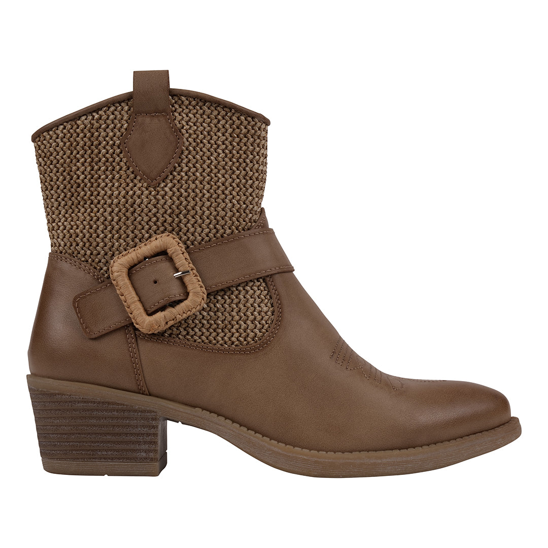 Avery Taupe Western Booties 6.5 view 2 (shoe) - western booties, taupe western booties - shop at us.meeeshop