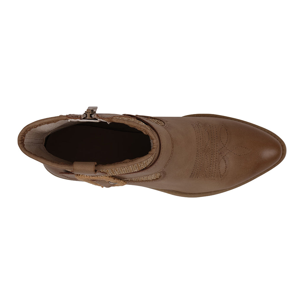 Avery Taupe Western Booties 7.5 view 4 (shoe) - western booties, taupe western booties - shop at us.meeeshop