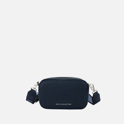 Avielle Crossbody Bag in Beige - Aviel Mini Double Zip Crossbody