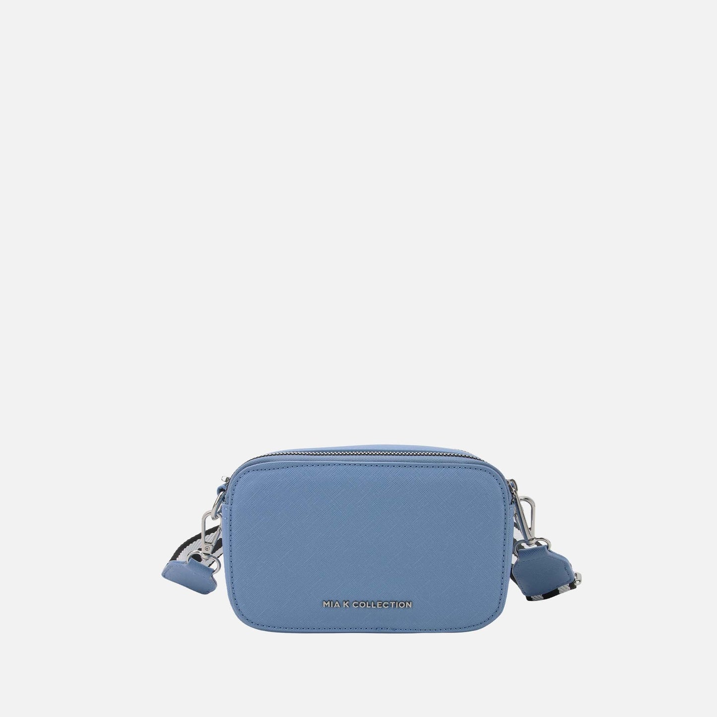 Avielle Crossbody Bag in Khaki view 6 - Aviel Mini Double Zip Crossbody