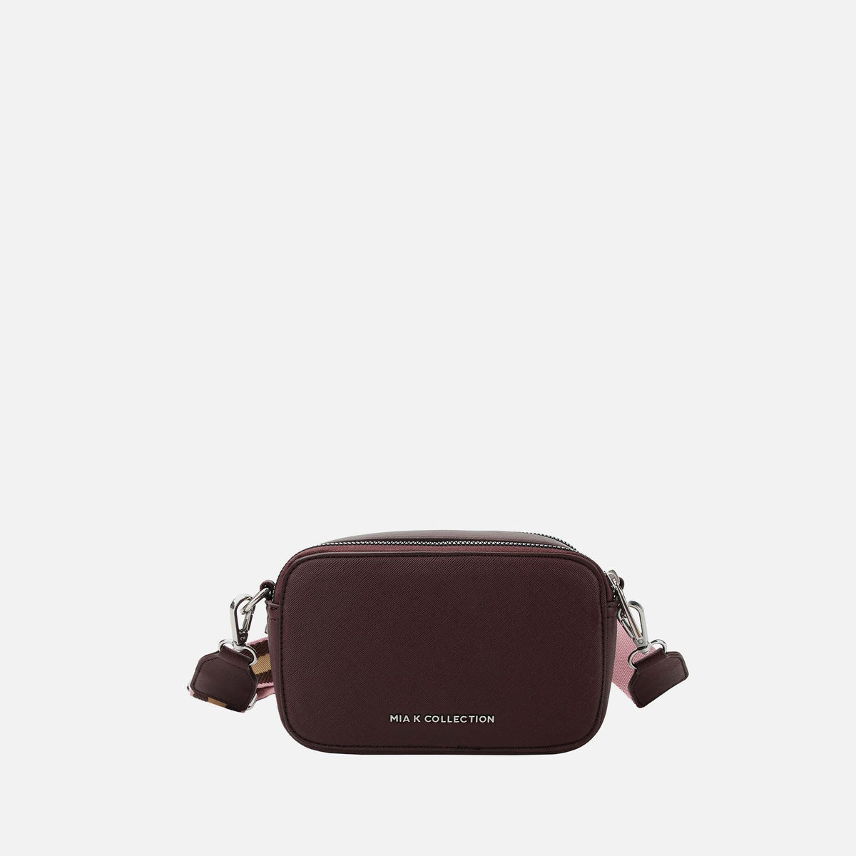 Avielle Crossbody Bag in Navy view 7 - Aviel Mini Double Zip Crossbody