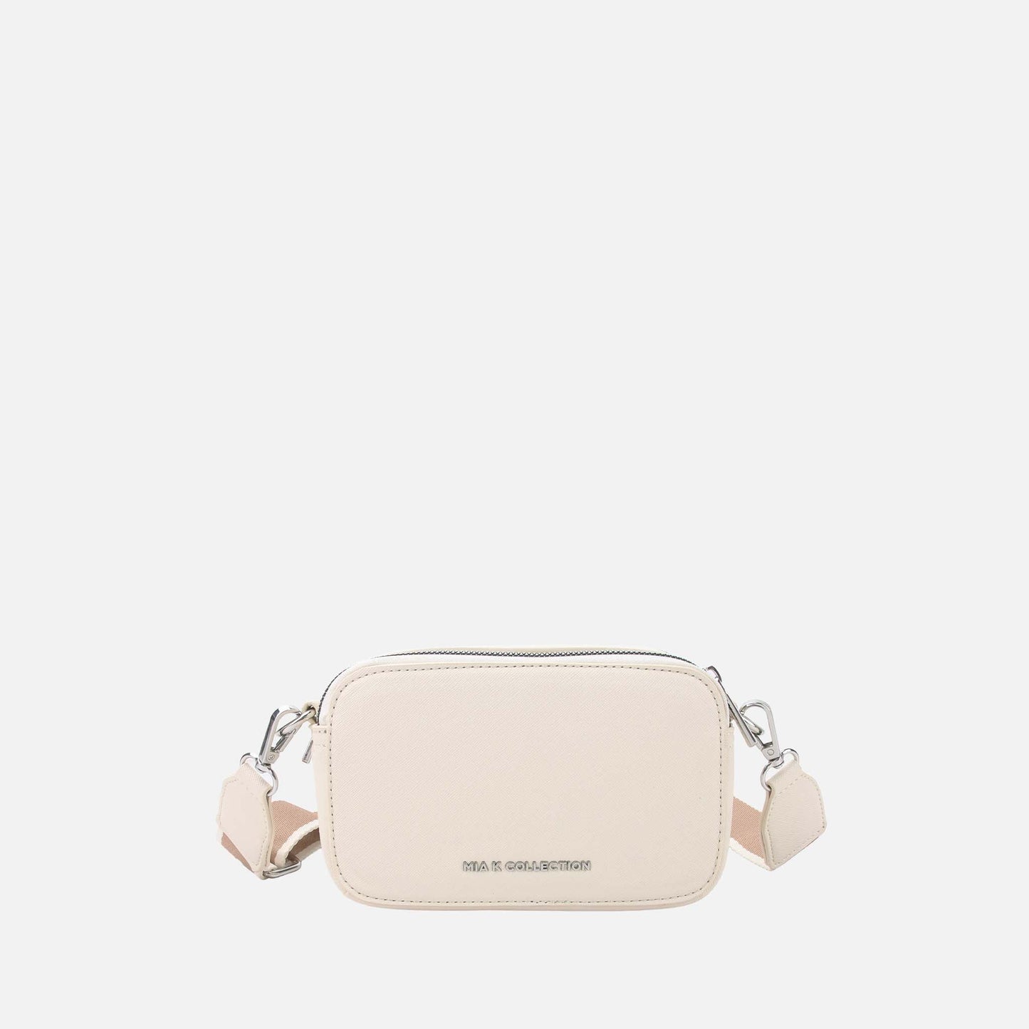 Avielle Crossbody Bag in Red view 9 - Aviel Mini Double Zip Crossbody