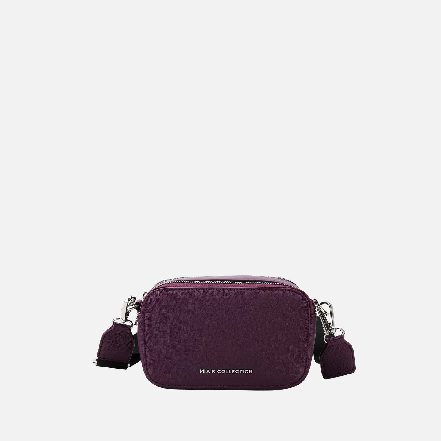 Avielle Crossbody Bag in Teal view 10 - Aviel Mini Double Zip Crossbody