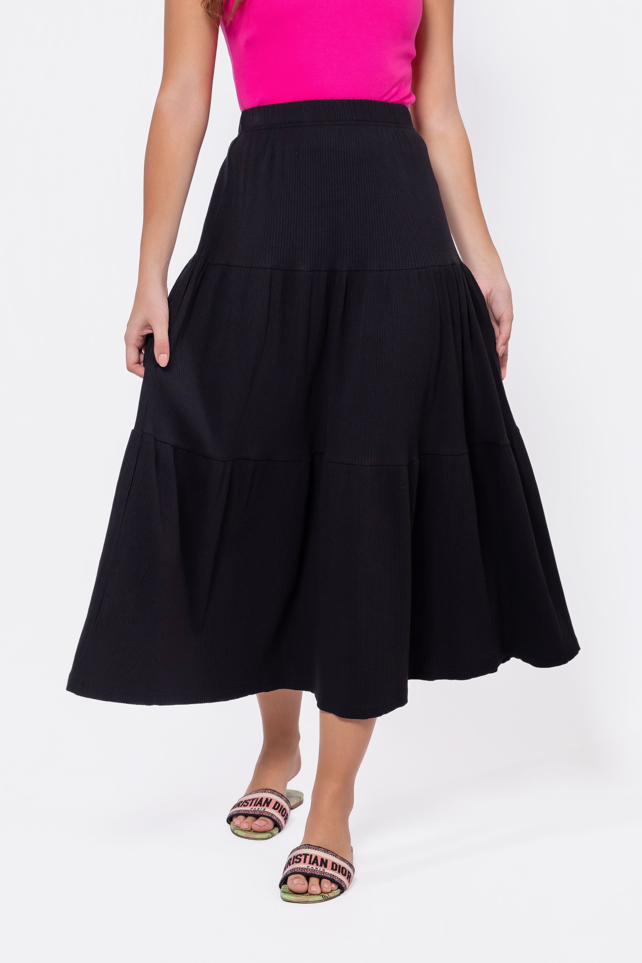 Ayla Skirt 33" (black) XS (skirt) - ayla black dress, ulla johnson ayla skirt black, ayla skirt - shop at us.meeeshop