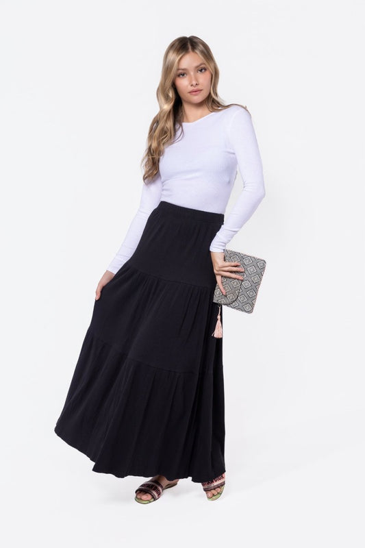 Ayla Skirt 36" (black) in XS - Ayla Black Dress