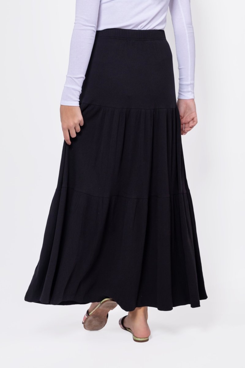 Ayla Skirt 36" (black) L view 4 (skirt) - ayla black dress, ulla johnson ayla skirt black, ayla skirt - shop at us.meeeshop