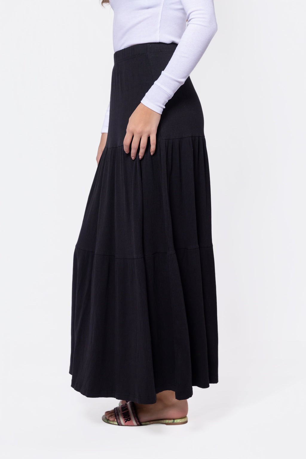 Ayla Skirt 36" (black) M view 3 (skirt) - ayla black dress, ulla johnson ayla skirt black, ayla skirt - shop at us.meeeshop