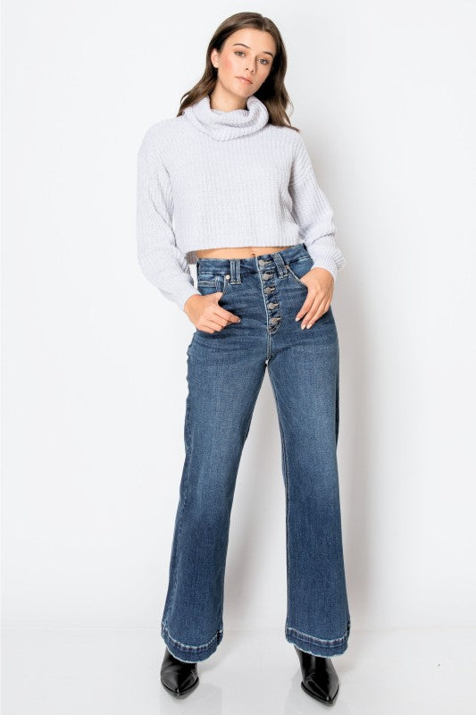 Cindy Tummy Control 90's Vintage Stretch Wide Jean | view 10 | Artemis Vintage | us.meeeshop