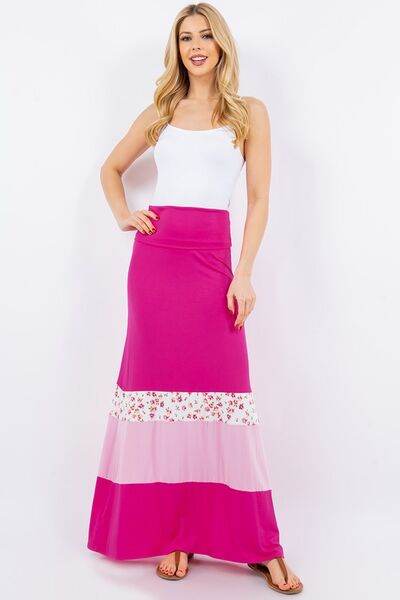 Celeste Color Block Tube Maxi Dress Plus Size - us.meeeshop