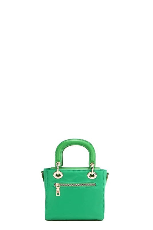 Nicole Lee USA Color Patch Handbag with Top Handle - us.meeeshop