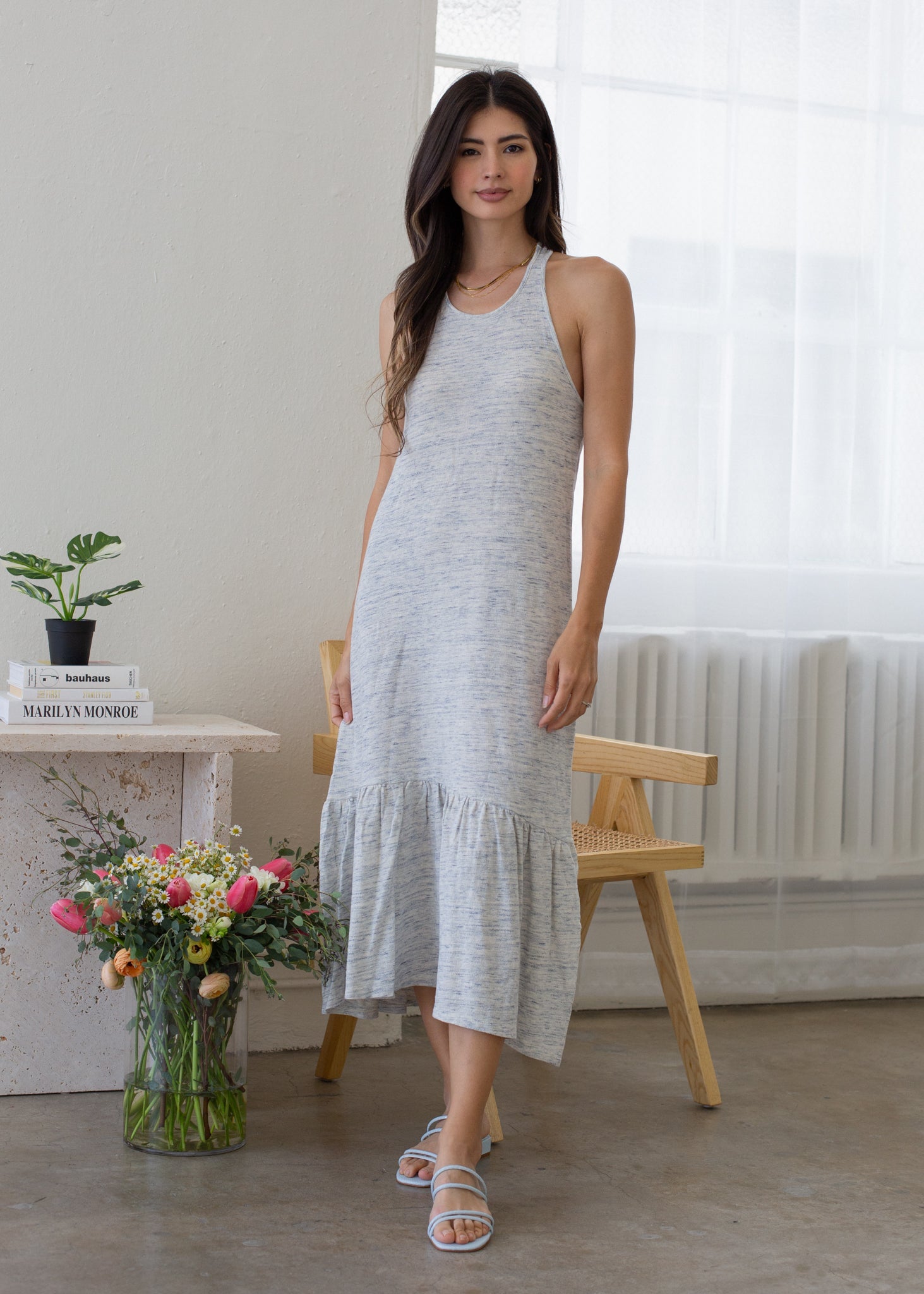 Back Twist Midi Dress in XS - Twist Front Midi Dress