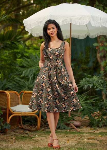 Badger Fit & Flare Dress in XS