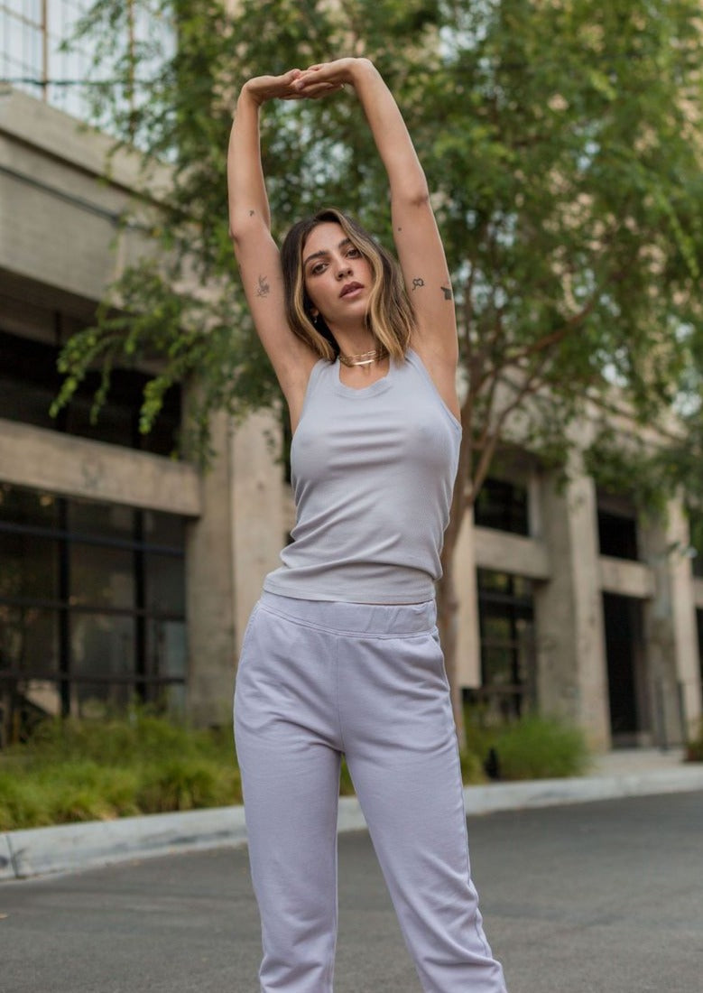 Basic Ribbed Tank in XS view 6 - Basic Ribbed Tank Top
