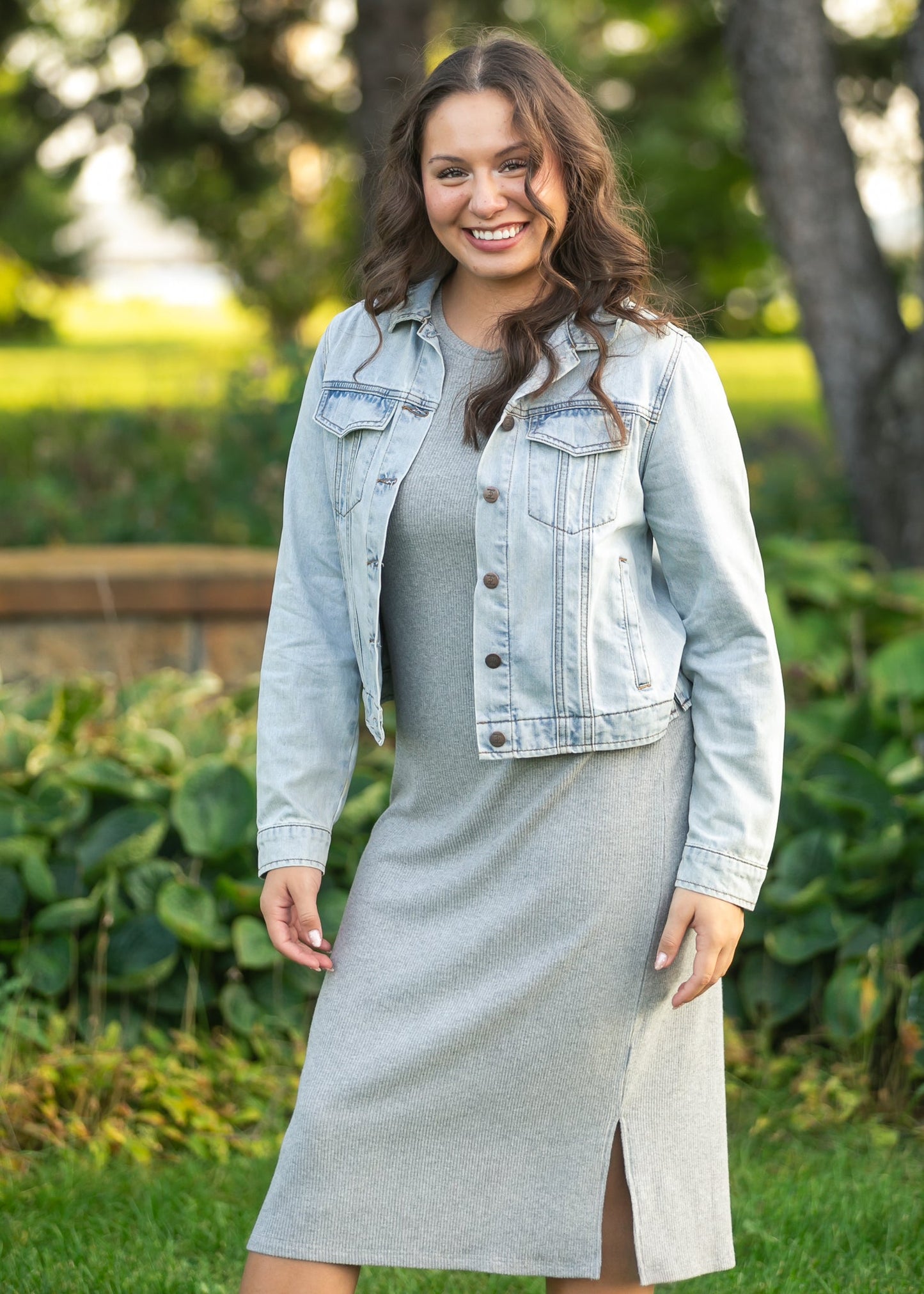 Baylor Gray Ribbed T-shirt Dress view 12