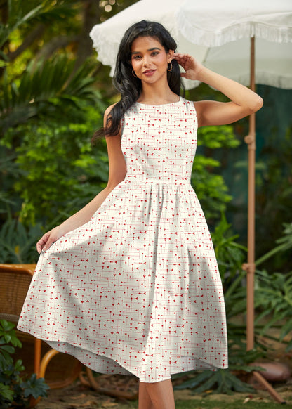 Be Mine Midi Dress in M view 3 - Make This Mine Midi Dress