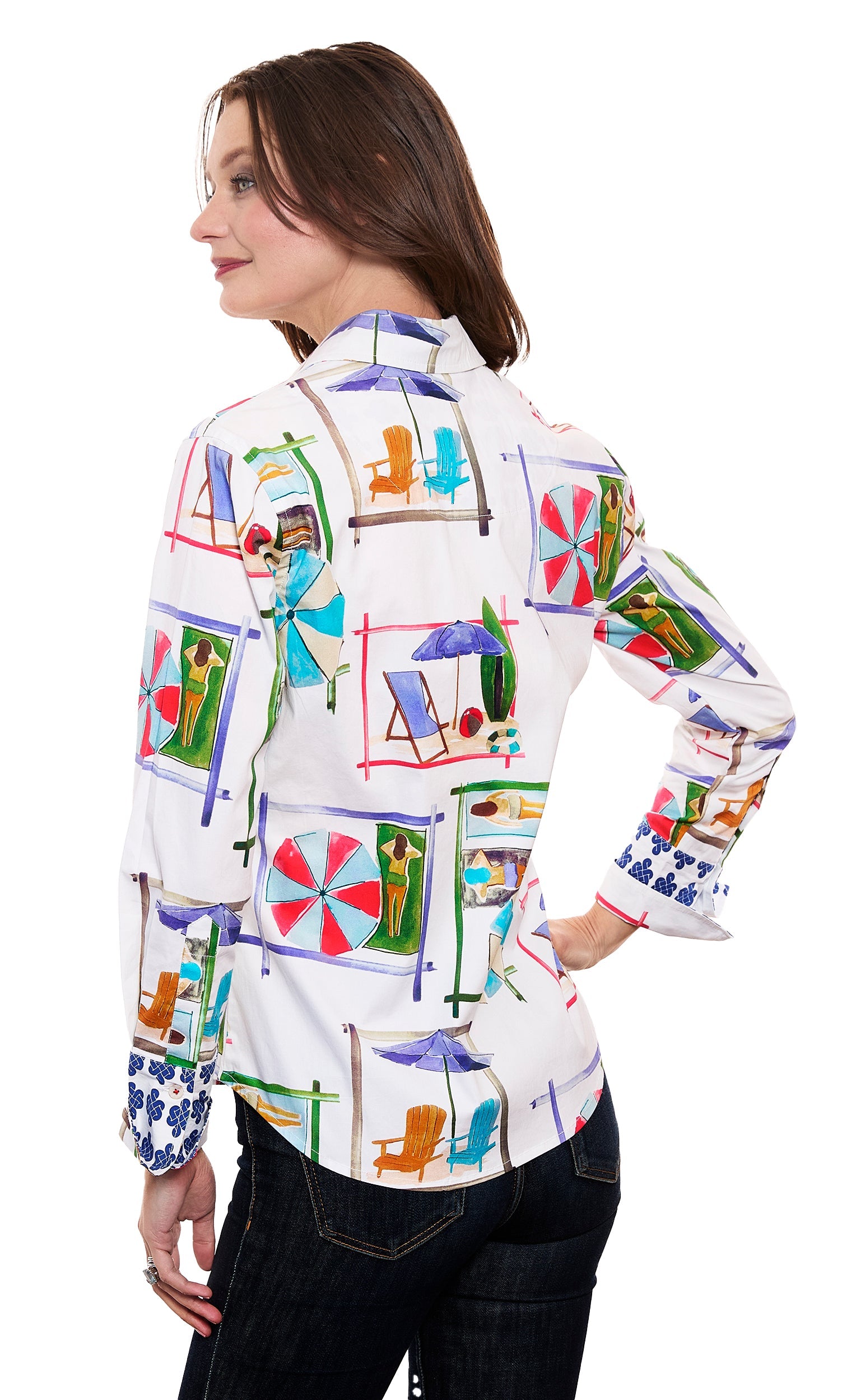 Beach Chairs Rome Shirt in M view 3 - Summer Outfit Idea - Beach Chair Shirt (top)