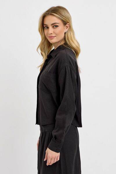 RISEN Button Down Long Sleeve Shirt - us.meeeshop