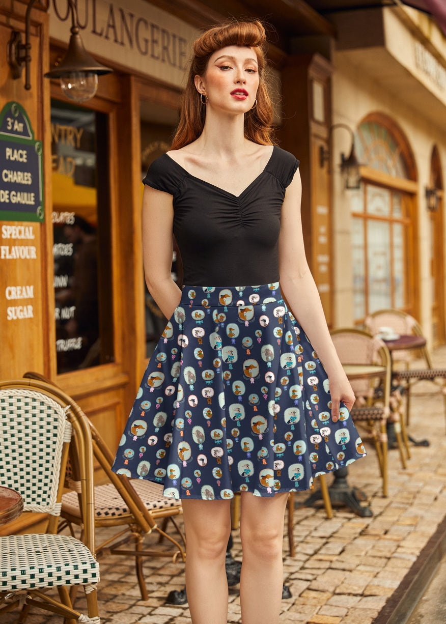 Best in Show Dog Skater Skirt in L view 4 - Dog Show Skirt Suit