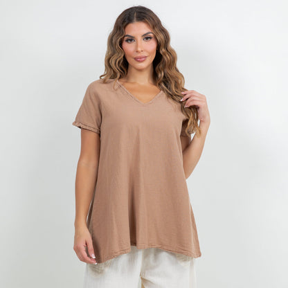 Betsy Top 100% Cotton Gauze in 0 (XS/S) - Gauze Top