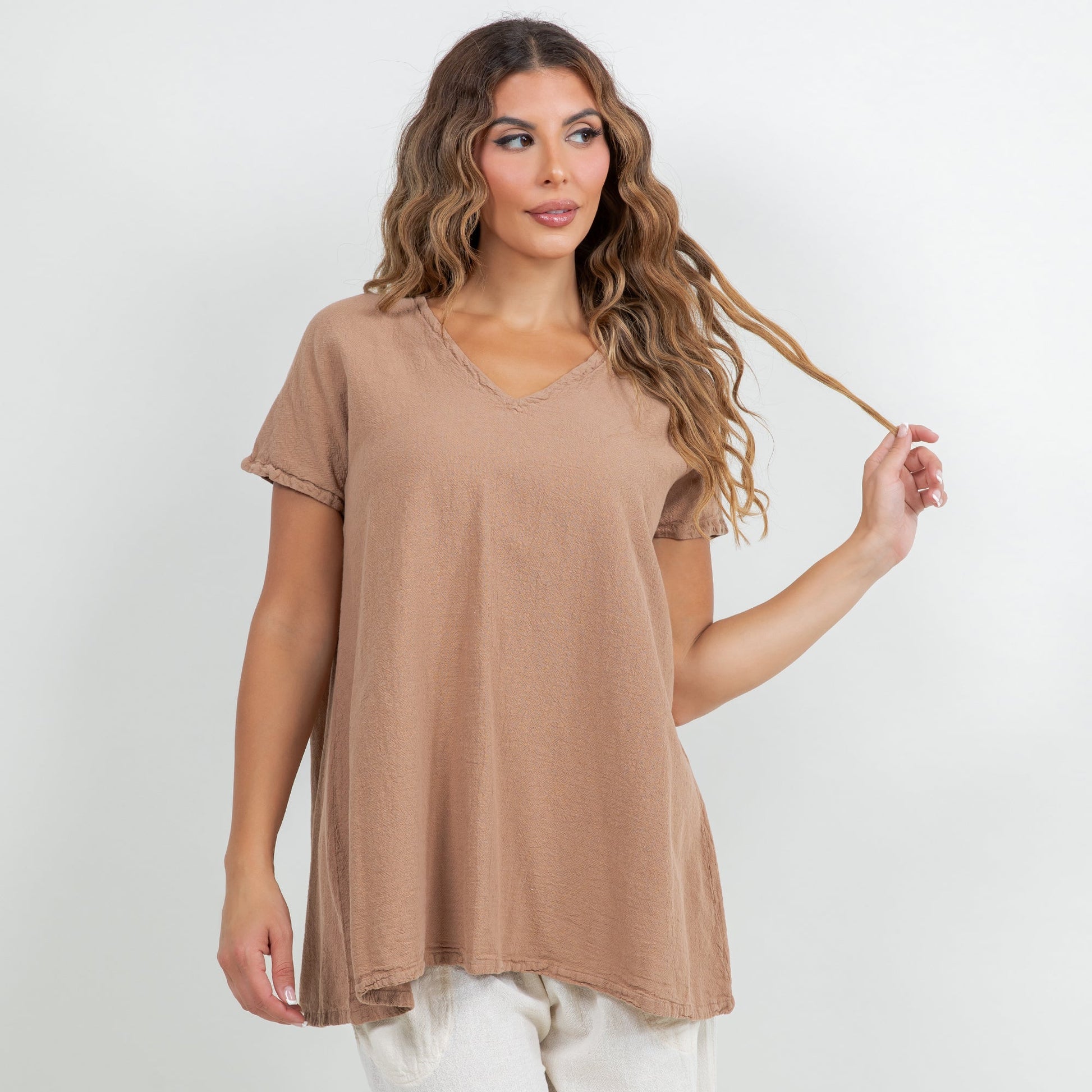 Betsy Top 100% Cotton Gauze in 0 (XS/S) view 3 - Gauze Top