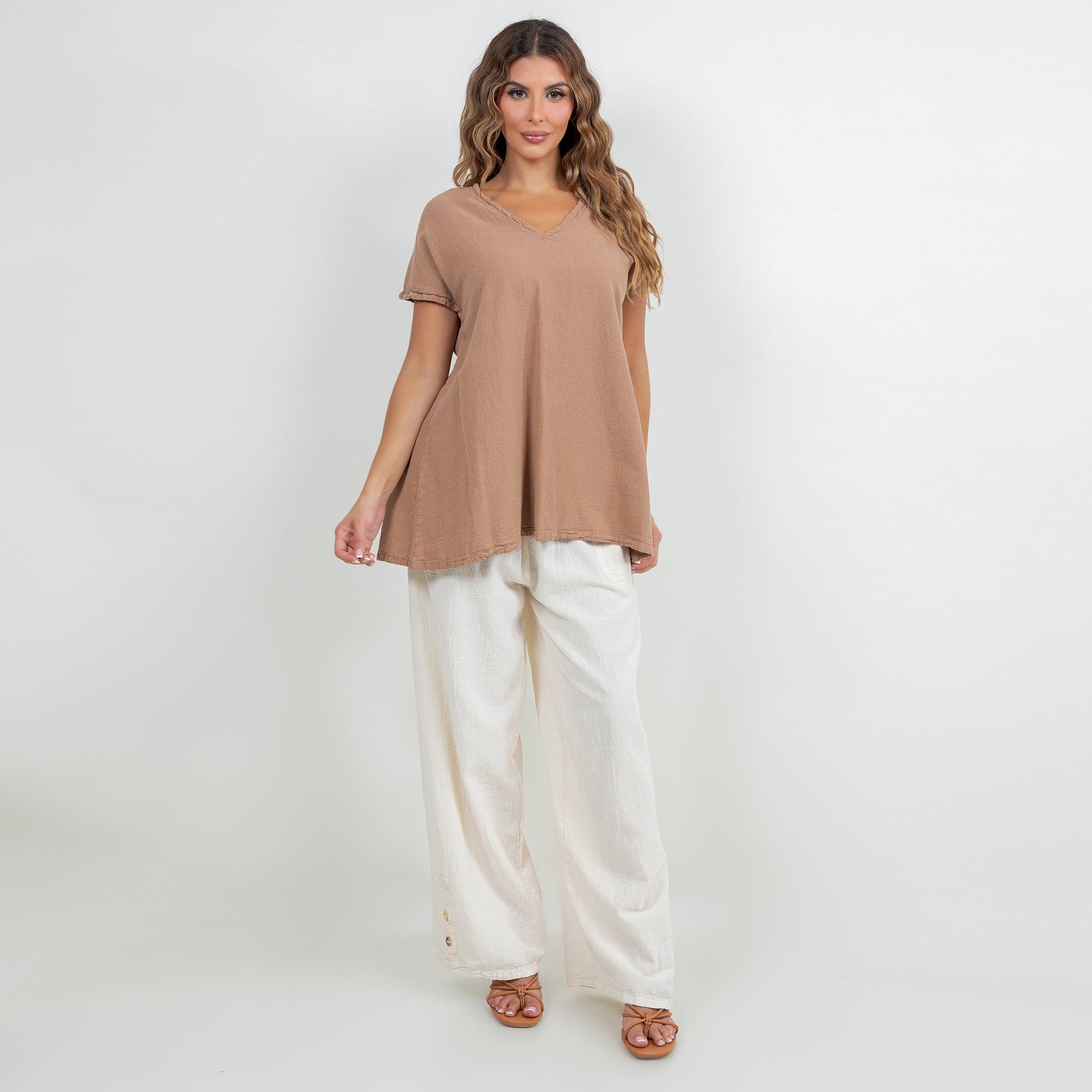 Betsy Top 100% Cotton Gauze in 0 (XS/S) view 6 - Gauze Top