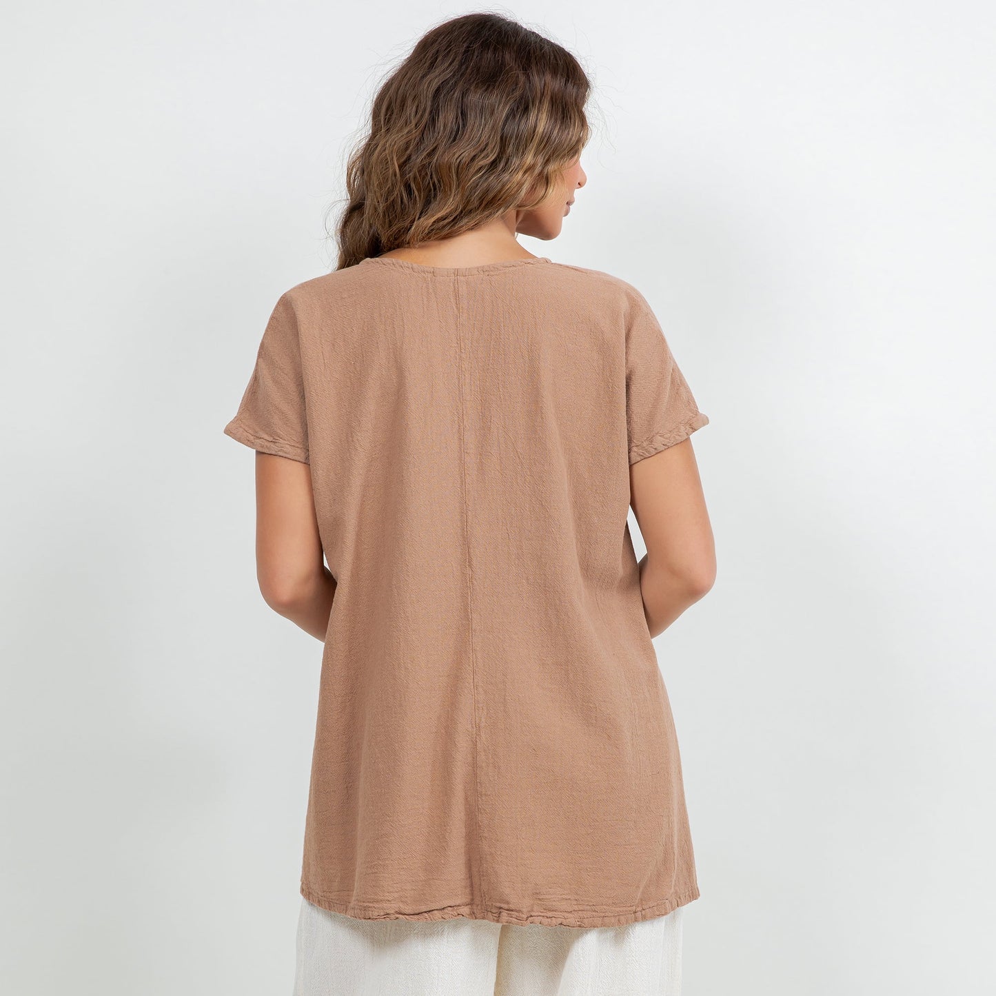 Betsy Top 100% Cotton Gauze in 0 (XS/S) view 7 - Gauze Top
