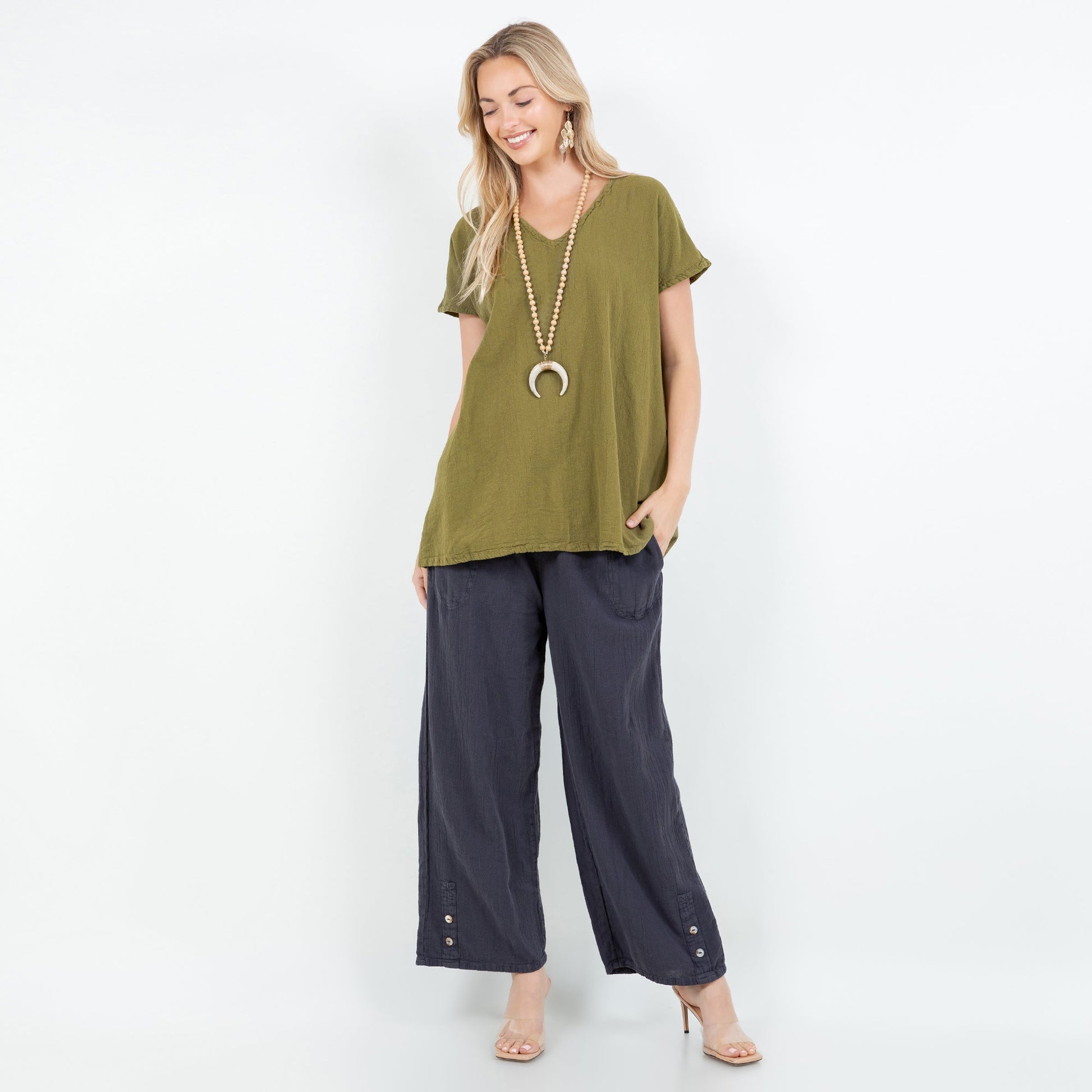 Betsy Top 100% Cotton Gauze in 0 (XS/S) view 9 - Gauze Top