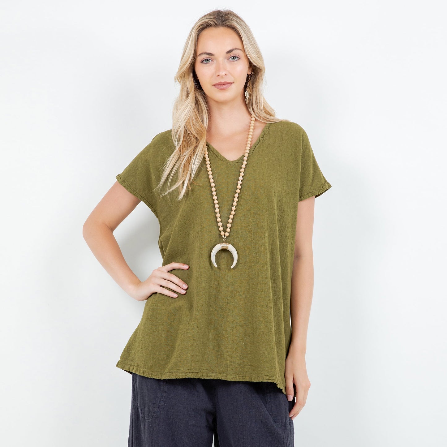 Betsy Top 100% Cotton Gauze in 1 (S/M) view 13 - Gauze Top