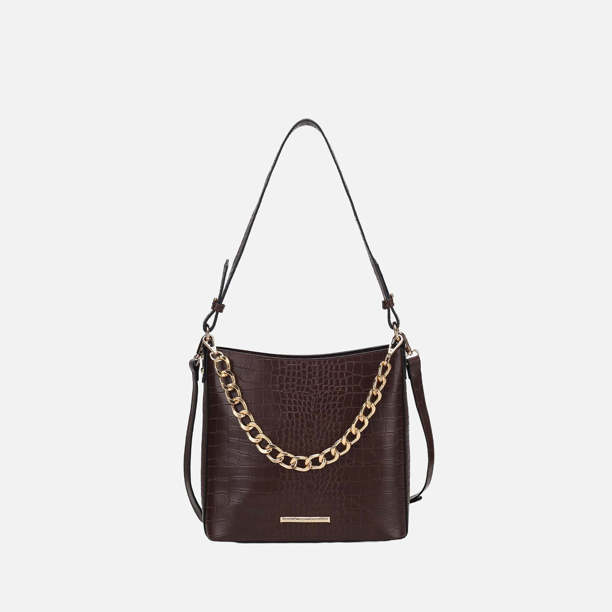 Bizzy Embossed Shoulder Bag in Golden Poppy view 8