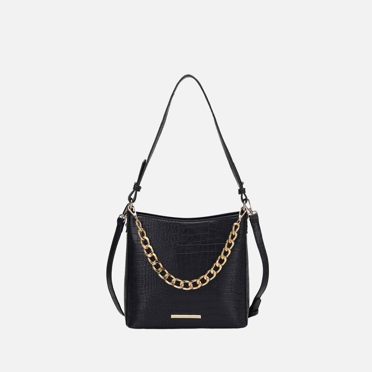 Bizzy Embossed Shoulder Bag in Hunter view 6