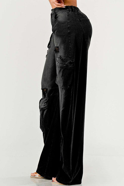 Black Taylor Washed Distressed Jean view 8 - Black Jeans Taylor Swift (bottom)