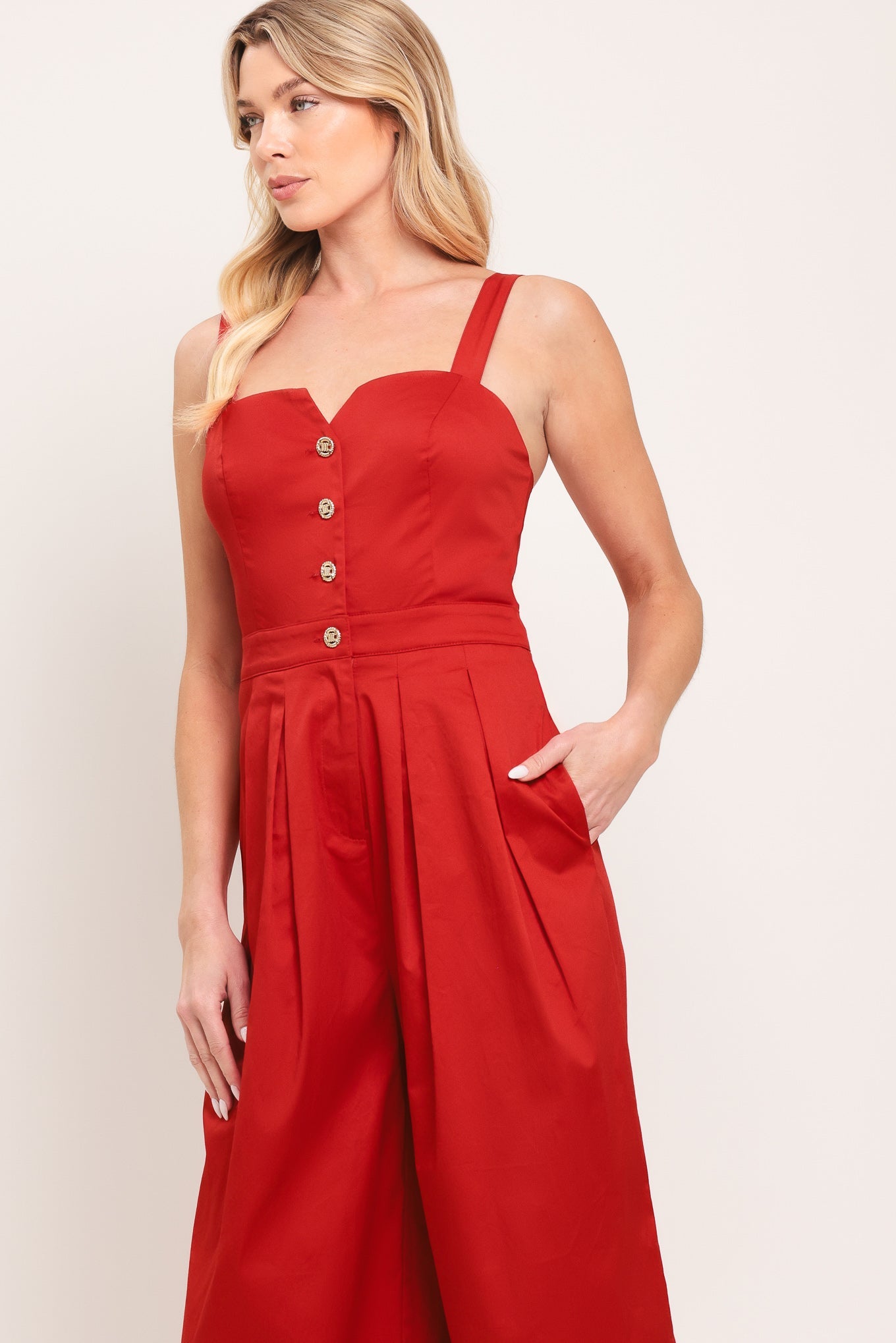 Black Tie Romance Woven Jumpsuit in BLACK view 4 - Dark.Romance Jumpsuit (one-piece)