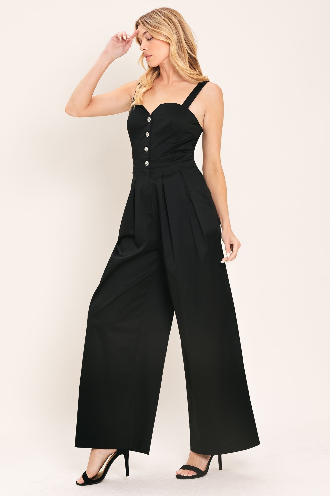 Black Tie Romance Woven Jumpsuit view 11 - Dark.Romance Jumpsuit (one-piece)