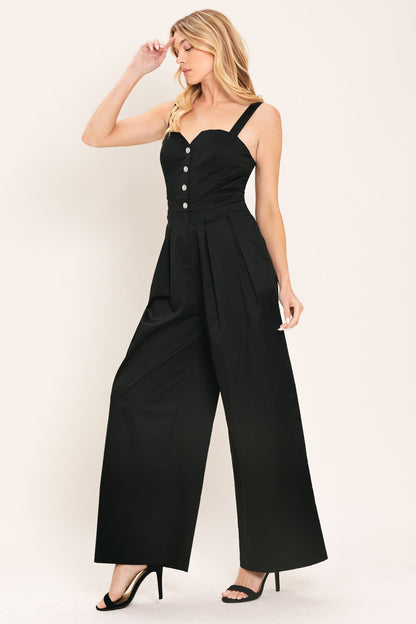 Black Tie Romance Woven Jumpsuit view 11 - Dark.Romance Jumpsuit (one-piece)
