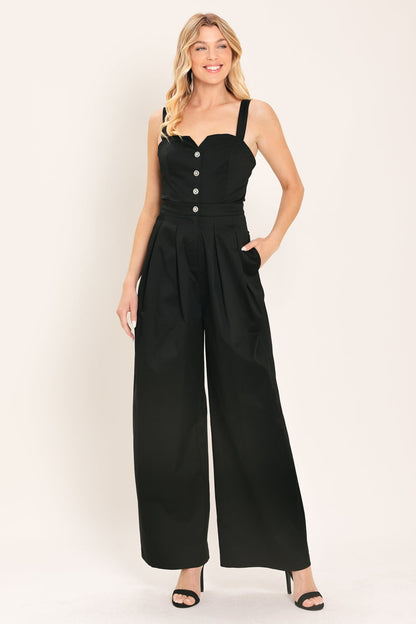 Black Tie Romance Woven Jumpsuit view 9 - Dark.Romance Jumpsuit (one-piece)