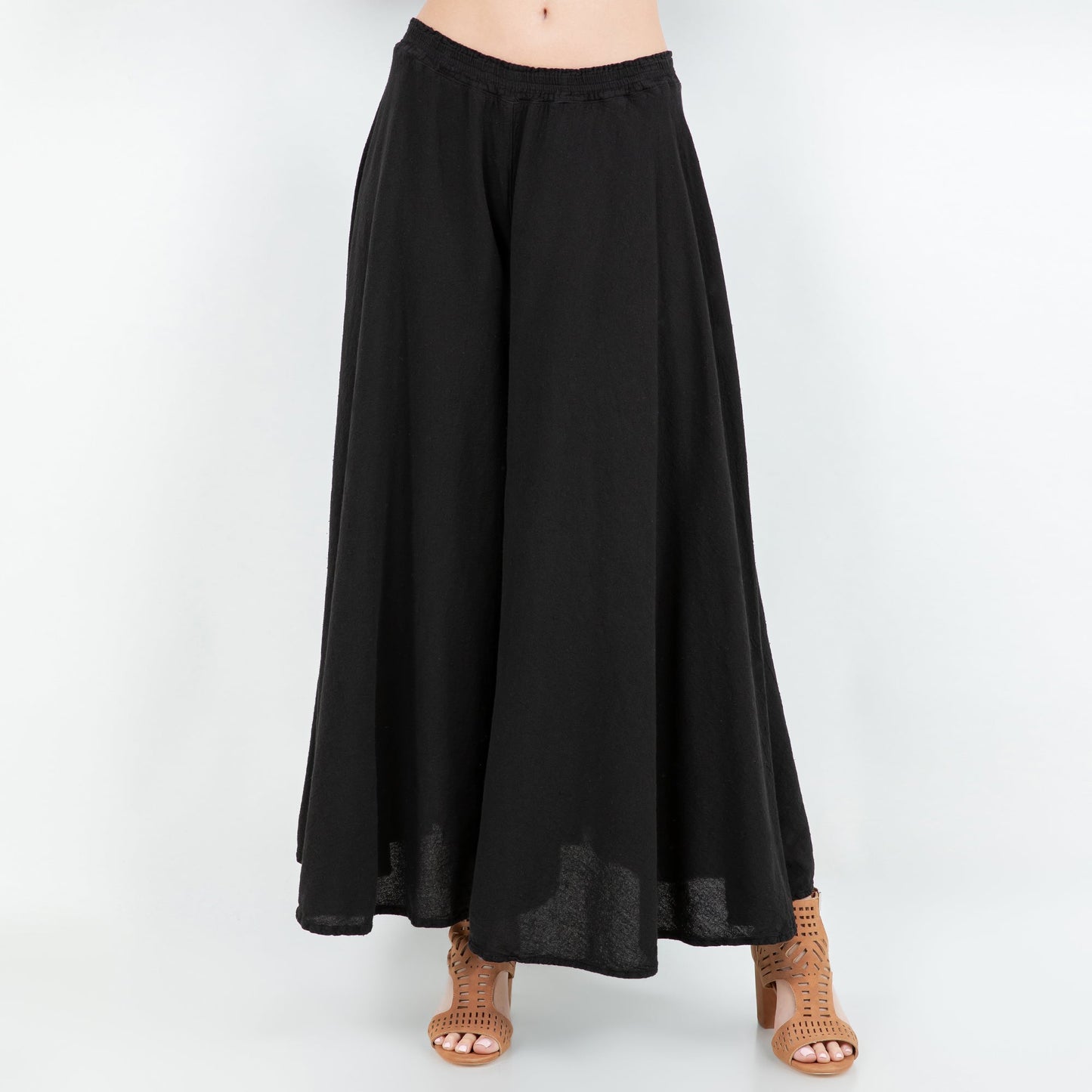 Blanche Pants - 100% Cotton Gauze in Iron/ Size OSFM view 9 (bottom)