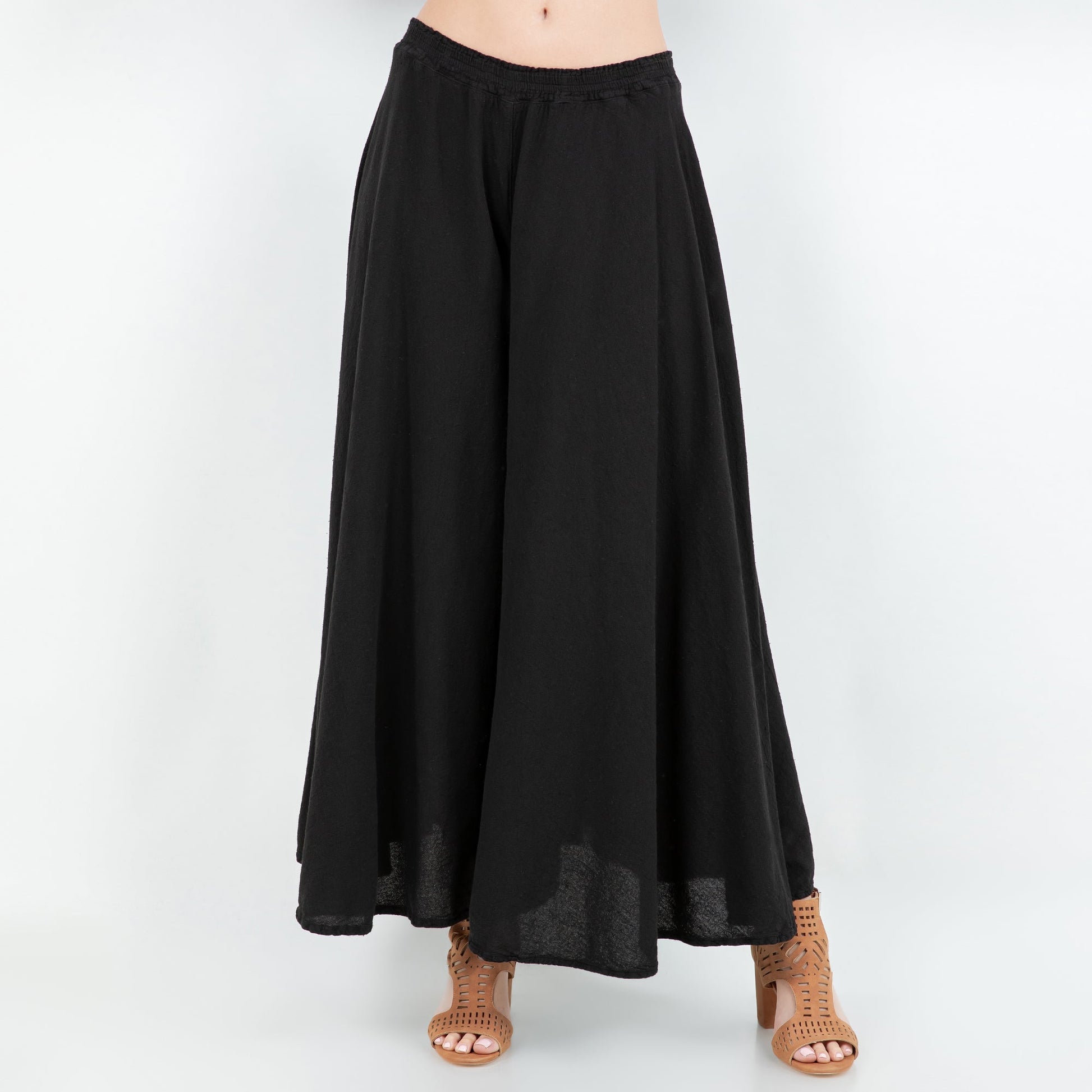 Blanche Pants - 100% Cotton Gauze in Iron/ Size OSFM view 9 (bottom)