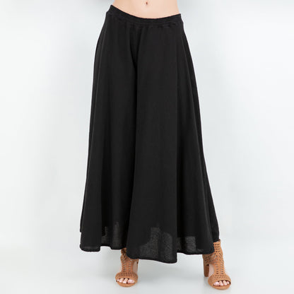 Blanche Pants - 100% Cotton Gauze in Iron/ Size OSFM view 9 (bottom)