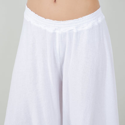 Blanche Pants - 100% Cotton Gauze in Lime Frost/ Size OSFM view 13 (bottom)