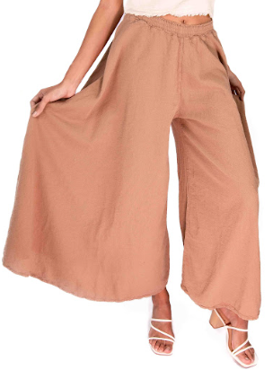 Blanche Pants - 100% Cotton Gauze in Peacock/ Size OSFM view 17 (bottom)