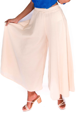 Blanche Pants - 100% Cotton Gauze in Salsa/ Size OSFM view 21 (bottom)