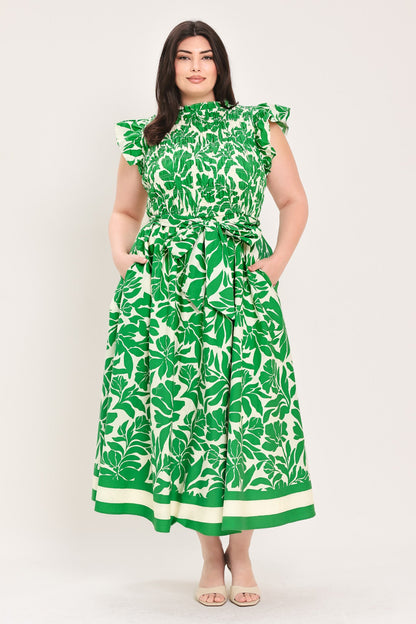 bloom energy woven Bloom Energy Woven Midi Dress view 10 (dress) - shop at us.meeeshop