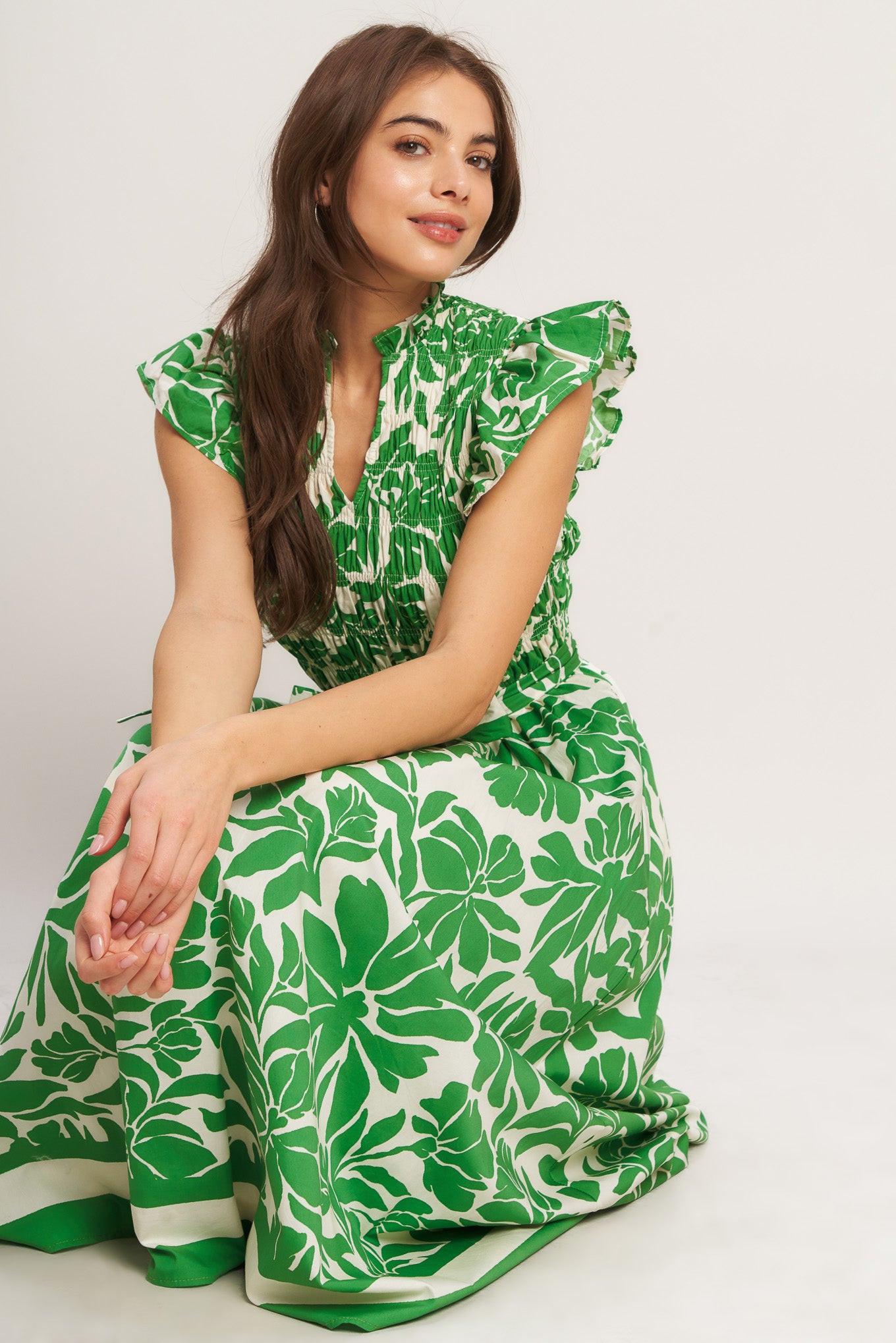 bloom energy woven Bloom Energy Woven Midi Dress view 6 (dress) - shop at us.meeeshop