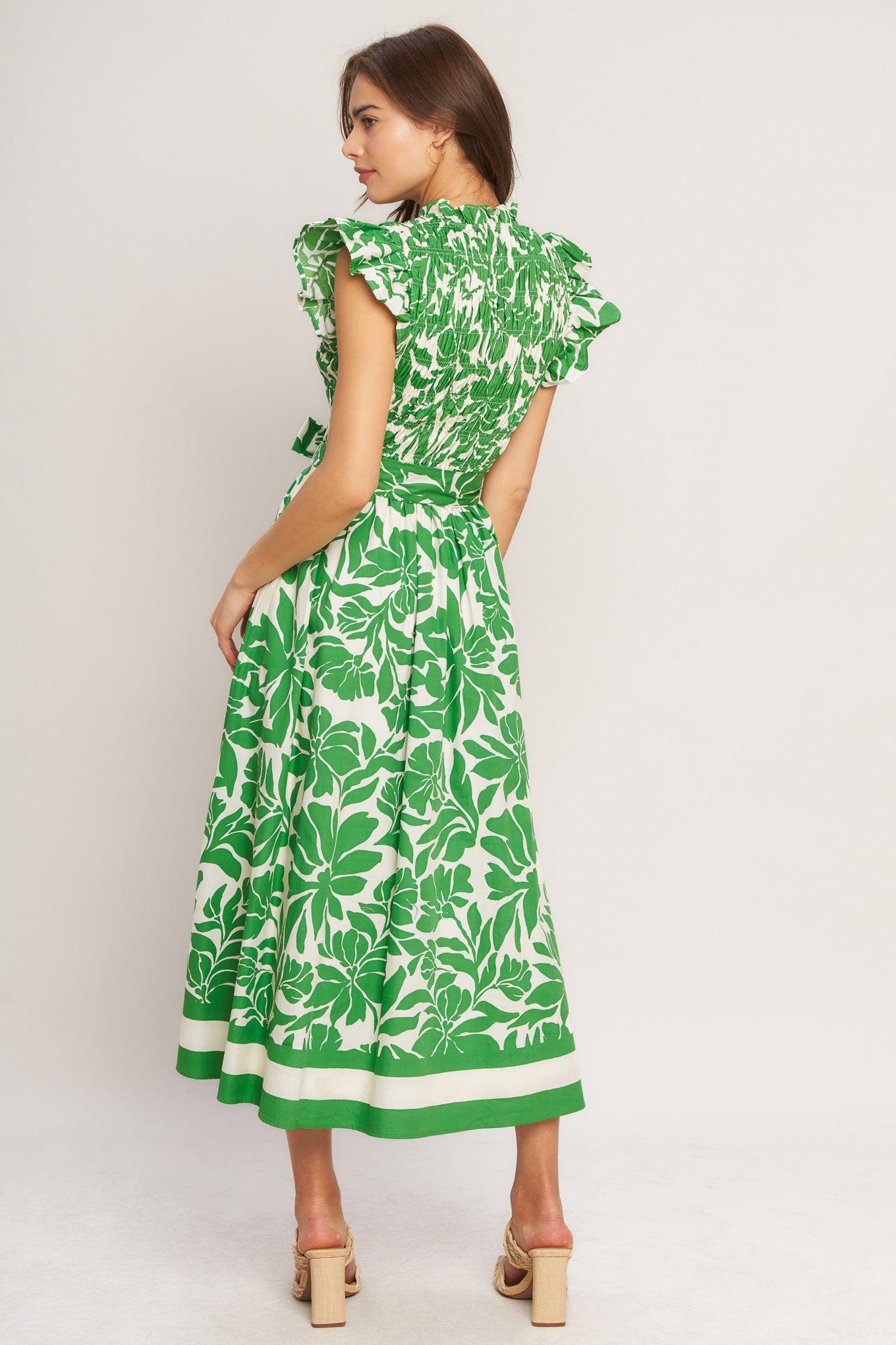 bloom energy woven Bloom Energy Woven Midi Dress view 7 (dress) - shop at us.meeeshop