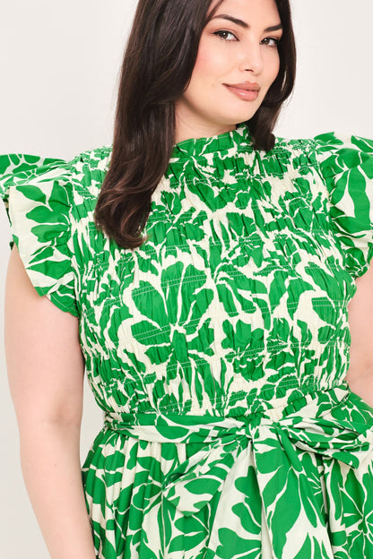 bloom energy woven Bloom Energy Woven Midi Dress view 9 (dress) - shop at us.meeeshop