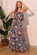Bloom Party Strapless Maxi Dress S (dress) - flower party dress, flower party dress women, flower party - shop at us.meeeshop