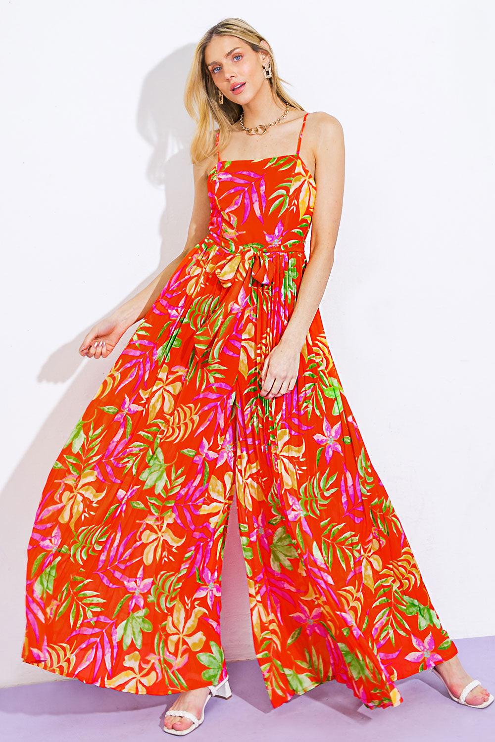 Blossoming with Joy Woven Jumpsuit BLACK (one-piece) - woven jumpsuit, joy woven jumpsuit - shop at us.meeeshop