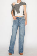 Blue by Artemis Slim Ultra High Rise 90's Straight Jeans 1 (24) (bottom) - blue artemis pants, women's  - shop at us.meeeshop